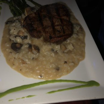 Limoncello South - Filet with asparagus and mushroom risotto - Italian Near Me - New Smyrna Beach, Florida