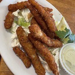 17 dollar calamari sticks - blahhh