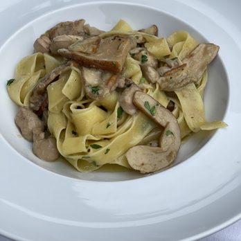 Suisse Restaurant - Pappardelle with mushrooms and goose liver. Yum - Italian Near Me - Bellagio, Colorado Suisse Restaurant - Pappardelle with mushrooms and goose liver. Yum - Italian Near Me - Bellagio, Colorado