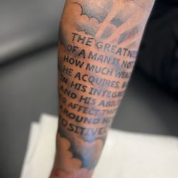 40 Thieves Tattoo and Art Gallery - Bob Marley quote