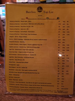Menu photo 4 Bacchus Restaurant New Paltz, NY Menu photo 4 Bacchus Restaurant New Paltz, NY