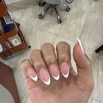 I Love Nails - White french - Nail Salons Near Me - San Diego, California