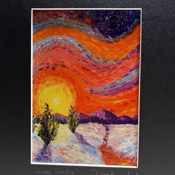 Art Mozaik Fine Art Gallery - Snowy Solstice by Kirk Buchanan. I just love how he sees skies. - Art Galleries Near Me - Santa Fe, New Mexico Art Mozaik Fine Art Gallery - Snowy Solstice by Kirk Buchanan. I just love how he sees skies. - Art Galleries Near Me - Santa Fe, New Mexico