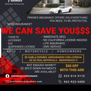 Friends Insurance Service - We can save you $$$$ - Home & Rental Insurance Near Me - Bellflower, California Friends Insurance Service - We can save you $$$$ - Home & Rental Insurance Near Me - Bellflower, California