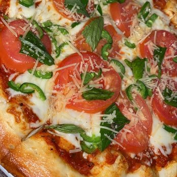 BluWater Bistro - Margherita Pizza w/ jalapeños - American Near Me - Seattle, Washington BluWater Bistro - Margherita Pizza w/ jalapeños - American Near Me - Seattle, Washington