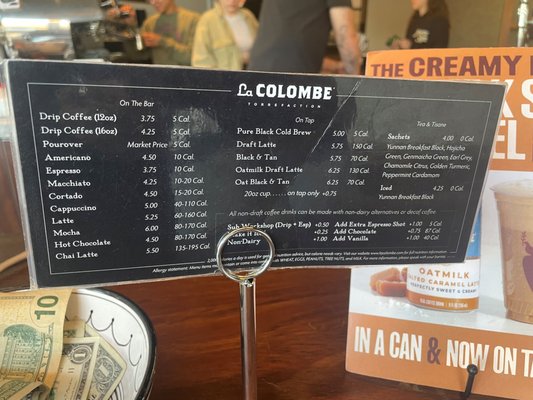 Menu photo 1 La Colombe Coffee Roasters Beverly Hills, CA Menu photo 1 La Colombe Coffee Roasters Beverly Hills, CA