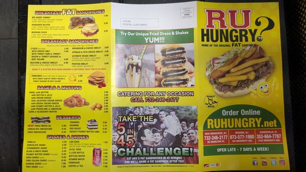 Menu photo 3 R U Hungry Newark, NJ