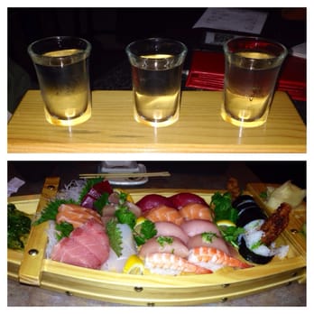 Sushi Garden - Sake flight and love boat of sashimi. So good. - Sushi Bars Near Me - Capitola, California Sushi Garden - Sake flight and love boat of sashimi. So good. - Sushi Bars Near Me - Capitola, California