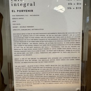 Café Integral - This bean made the best pour over!! - Coffee & Tea Near Me - New York, New York