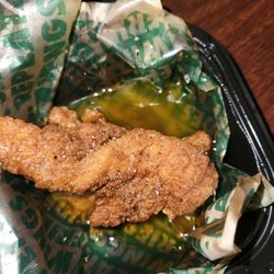 Wingstop - Lemon pepper tenders. This is not lemon or butter, I've tasted it.