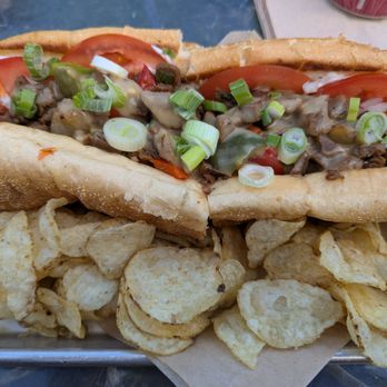 Kelley Farm Kitchen - Seitan philly with chips - Vegan Near Me - Harpers Ferry, West Virginia