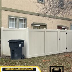 Haven Fence - Tan Vinyl Fence in Pleasant Grove