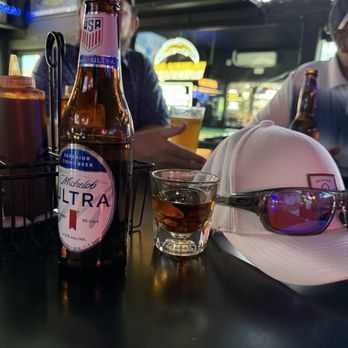 Fireside Lounge - Beer and a shot(Jack Bonded Rye 100proof) - Dive Bars Near Me - Palm Springs, California