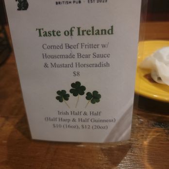 Bear & Crown - Specials ( try half and half!) - Pubs Near Me - Sacramento, California