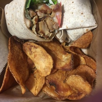 Cha Cafe - Teri Chicken Wrap and chips. Very very good ! - Coffee & Tea Near Me - El Monte, California Cha Cafe - Teri Chicken Wrap and chips. Very very good ! - Coffee & Tea Near Me - El Monte, California