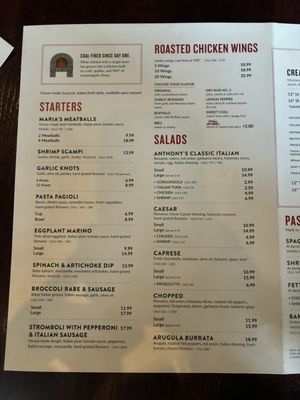 Menu photo 6 Anthony's Coal Fired Pizza & Wings Tampa, FL Menu photo 6 Anthony's Coal Fired Pizza & Wings Tampa, FL