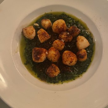 Neptune Oyster - Scallops with chimichurri sauce - Seafood Near Me - Boston, Massachusetts