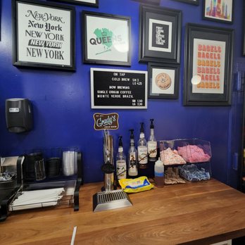 Queens Bagels & Delicatessen - Self serve coffee - cold brew style - Bagels Near Me - Forest Hills, New York