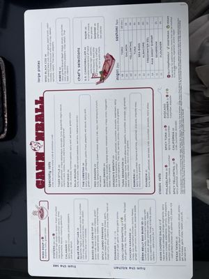 Menu photo 4 Cannonball San Diego, CA