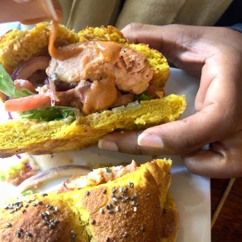 Brooklyn Blend - Salmon sandwich - Juice Bars & Smoothies Near Me - Brooklyn, New York Brooklyn Blend - Salmon sandwich - Juice Bars & Smoothies Near Me - Brooklyn, New York