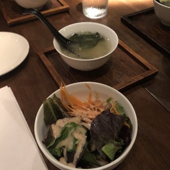 Kanoyama - Miso Soup and House Salad - Japanese Near Me - New York, New York