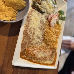 Chile relleno & enchilada