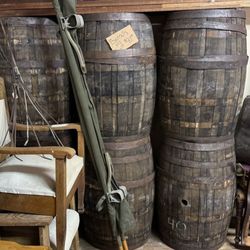 Antique Furniture Emporium - Oak barrels.