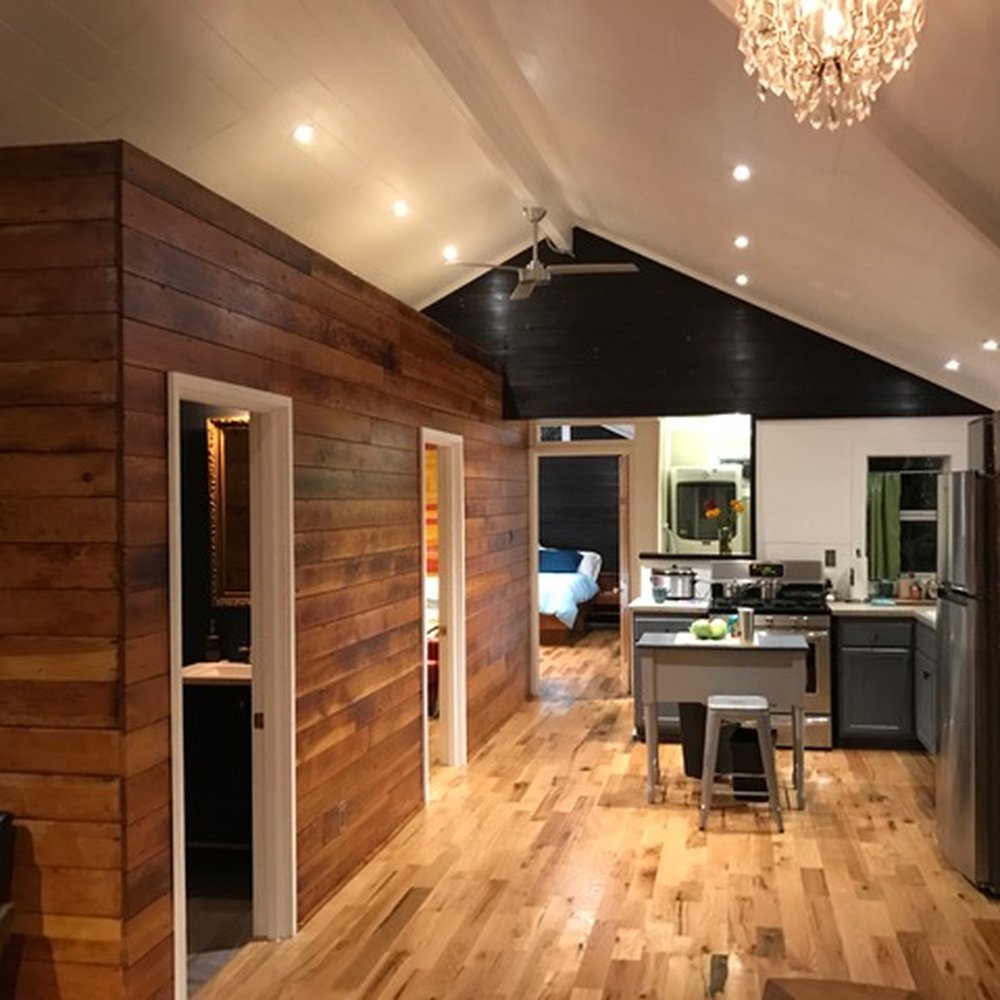 Michael Sooby Carpentry - a kitchen and living room - General Contractors Near Me - Austin, Texas Michael Sooby Carpentry - a kitchen and living room - General Contractors Near Me - Austin, Texas