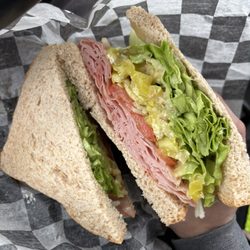 Knepp's Country Cafe - Brown sugar ham sandwich with everything on it.