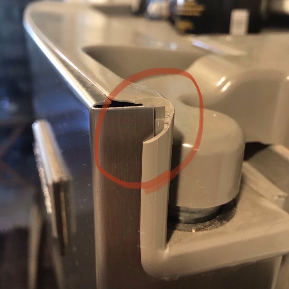 BluSky - Chip in brand new fridge - Damage Restoration Near Me - Signal Hill, California