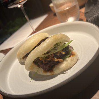 Saizon - Wagyu Sparerib Bao with Asian Pear and Hoisin Sauce. - New American Near Me - Fresno, California