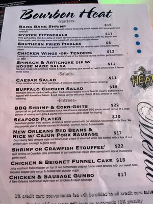 Menu photo 4 Bourbon Heat New Orleans, LA Menu photo 4 Bourbon Heat New Orleans, LA