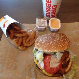 Angry Whopper with Onion Rings