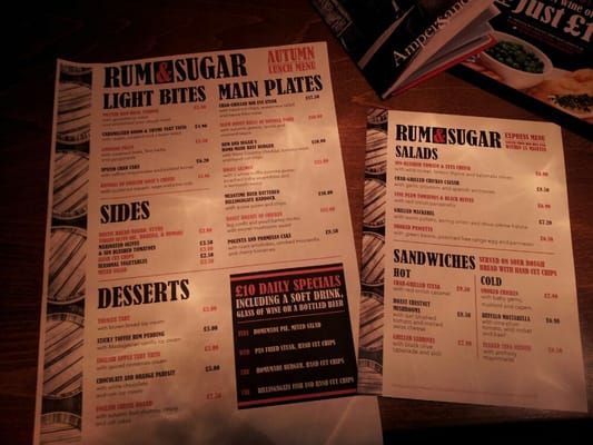 Menu photo 4 Rum & Sugar London, XGL Menu photo 4 Rum & Sugar London, XGL