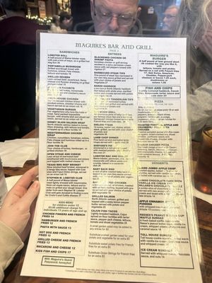 Menu photo 2 Maguire's Bar & Grille Easton, MA