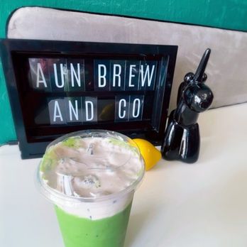 Aun Brew & Co - Banana matcha - Coffee & Tea Near Me - Rancho Cordova, California Aun Brew & Co - Banana matcha - Coffee & Tea Near Me - Rancho Cordova, California