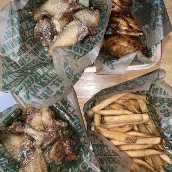 Wingstop - 10pcs Combo with 5extra for checkin' in. Garlic Parmesan/Spicy Korean - Chicken Wings Near Me - Honolulu, Hawaii Wingstop - 10pcs Combo with 5extra for checkin' in. Garlic Parmesan/Spicy Korean - Chicken Wings Near Me - Honolulu, Hawaii