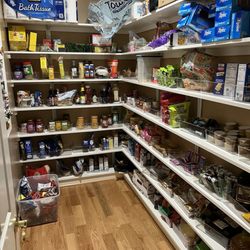Orbe Construction - Pantry with shelves, painting. Flooring was not done by them.