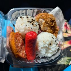 Salt Pond Country Store - Mini bento (not visible 2 pieces Goteburg sausage)
