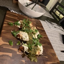 Creative Table AZ - chicken alfredo parmesan with basil pesto