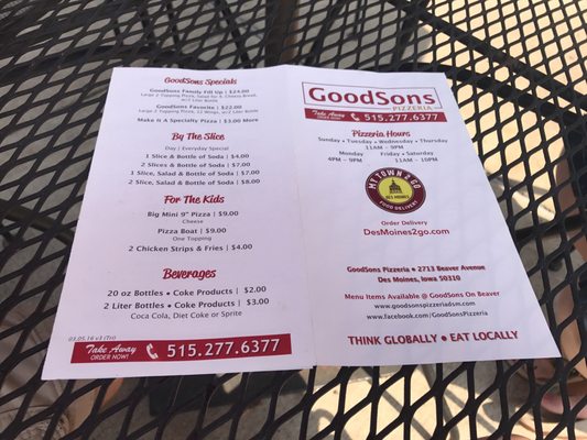 Menu photo 8 GoodSons Des Moines, IA