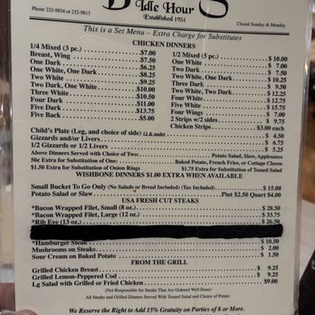 Barto's Idle Hour - Menu - Lounges Near Me - Frontenac, Kansas Barto's Idle Hour - Menu - Lounges Near Me - Frontenac, Kansas