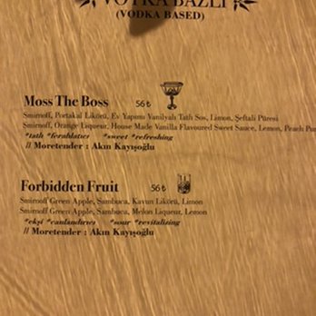 Moretenders' Cocktail Crib - Cocktail Menu - Cocktail Bars Near Me - Istanbul, 34
