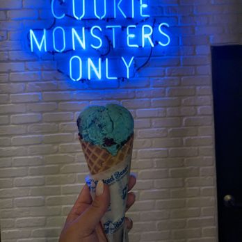 The Baked Bear - cookie monster in a waffle cone - Ice Cream & Frozen Yogurt Near Me - The Colony, Texas The Baked Bear - cookie monster in a waffle cone - Ice Cream & Frozen Yogurt Near Me - The Colony, Texas
