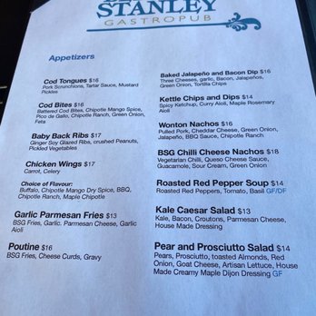 Bernard Stanley Gastropub - Menu - Gastropubs Near Me - Saint John's, Newfoundland and Labrador Bernard Stanley Gastropub - Menu - Gastropubs Near Me - Saint John's, Newfoundland and Labrador