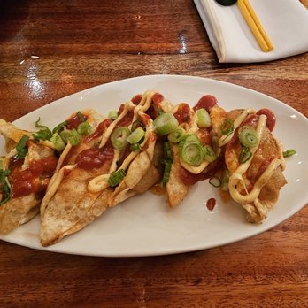 Yagi Noodles - Dumplings. Maybe a tad bit too much sauce? - Ramen Near Me - Newport, Rhode Island Yagi Noodles - Dumplings. Maybe a tad bit too much sauce? - Ramen Near Me - Newport, Rhode Island