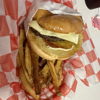 Kim's 50's Diner - Single Double Meat Cheeseburger - Cafes Near Me - Waco, Texas