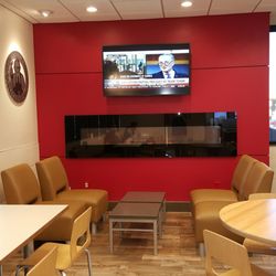 Wendy's - Fast food with a fireplace
