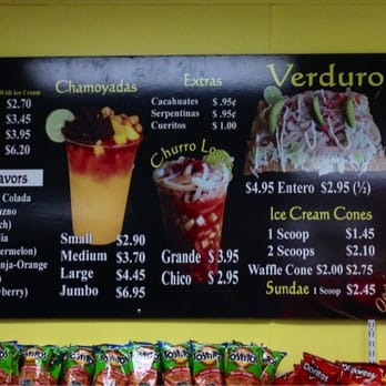 Oasis Raspados - The menu - Shaved Ice Near Me - Phoenix, Arizona