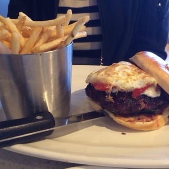 The Counter - 1/3 beef with soft-fried egg and goat cheese...Mmmm! - Burgers Near Me - Honolulu, Hawaii